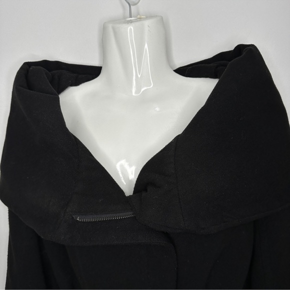 Jacqueline Riu | Belted Black Wrap Jacket Sz 46 - Picture 2 of 12